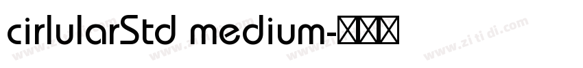 cirlularStd medium字体转换